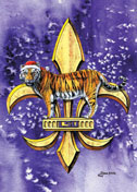 LSU Fleur-de-lis Christmas Cards